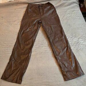 Dollhouse Brown Faux Leather Pants